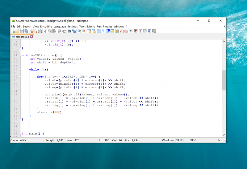 Using a text editor with programmer’s features such as syntax highlighting will make the job a lot easier