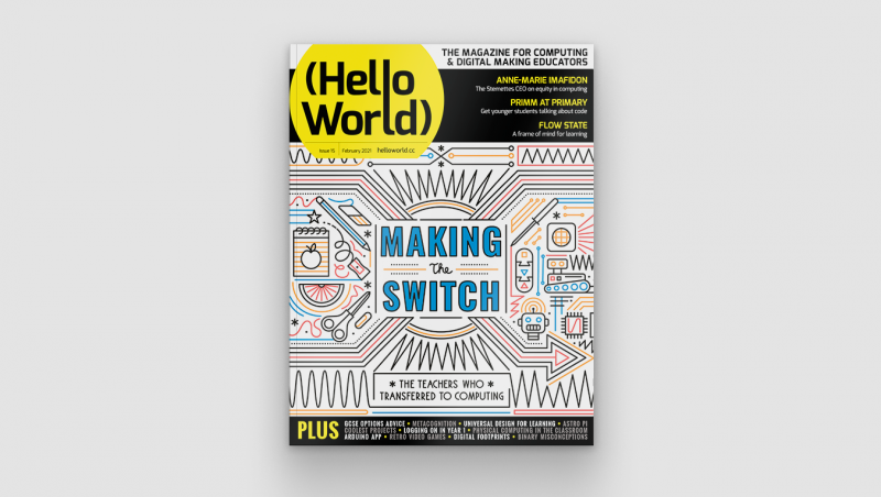 Cover of issue 15 of Hello World magazine
