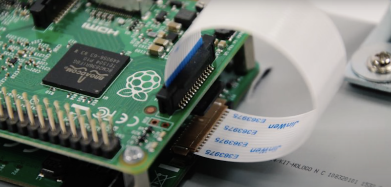 ribbon attaching to raspberry pi