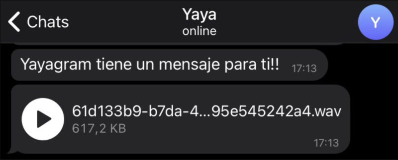 yayagram text message