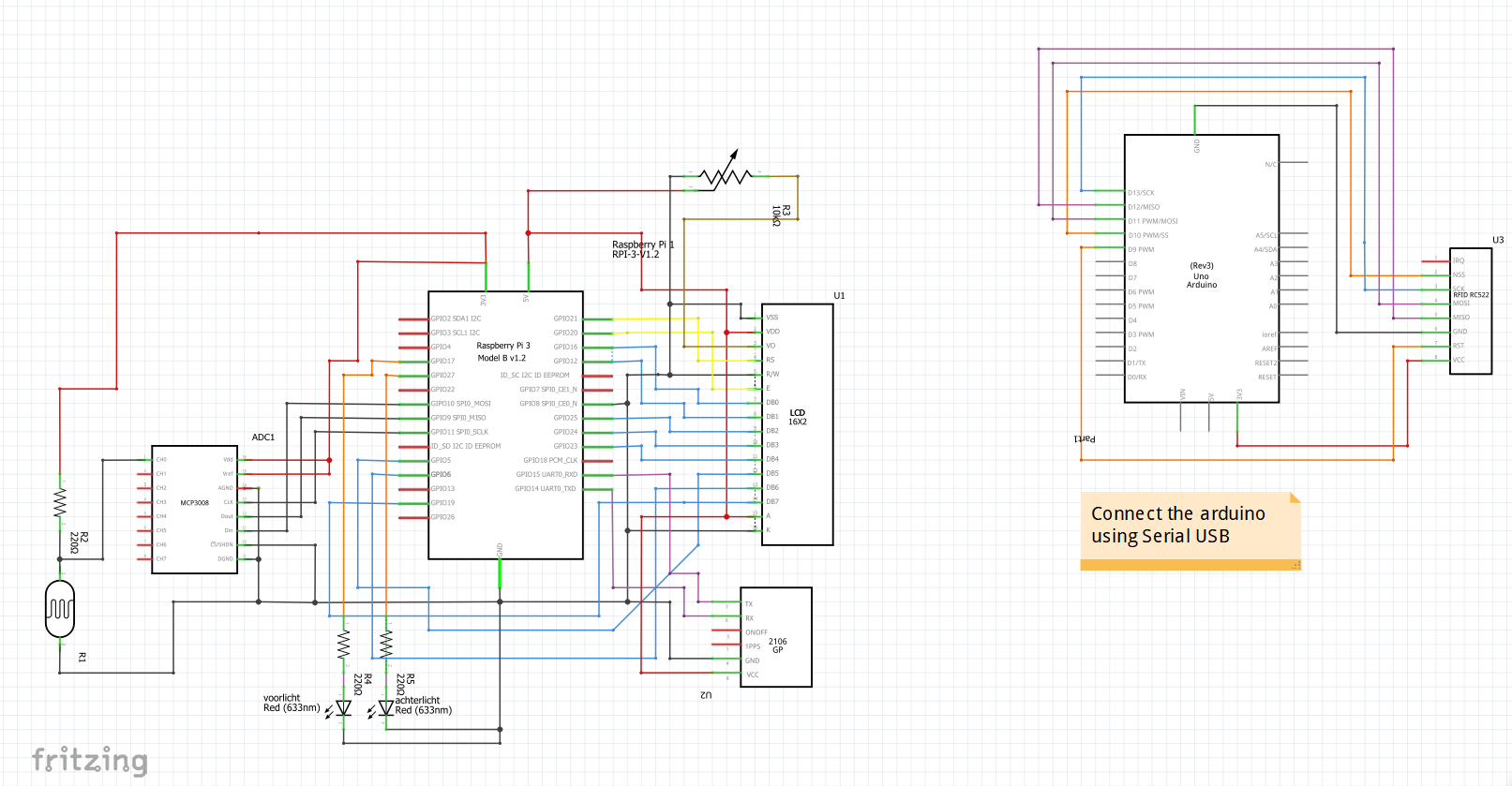 smart bike fritzing diagram