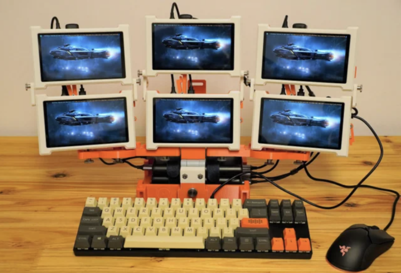 six screen cyberdeck