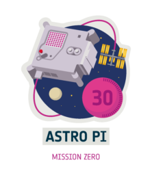 Logo of Mission Zero, part of the European Astro Pi Challenge.