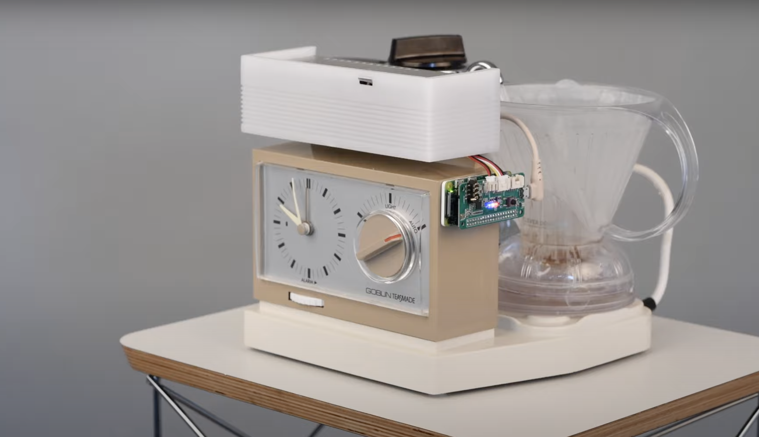 teasmade with raspberry pi attached