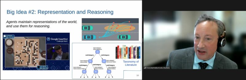 Fred Martin presents one of the five big ideas of the AI4K12 project at our online research seminar.
