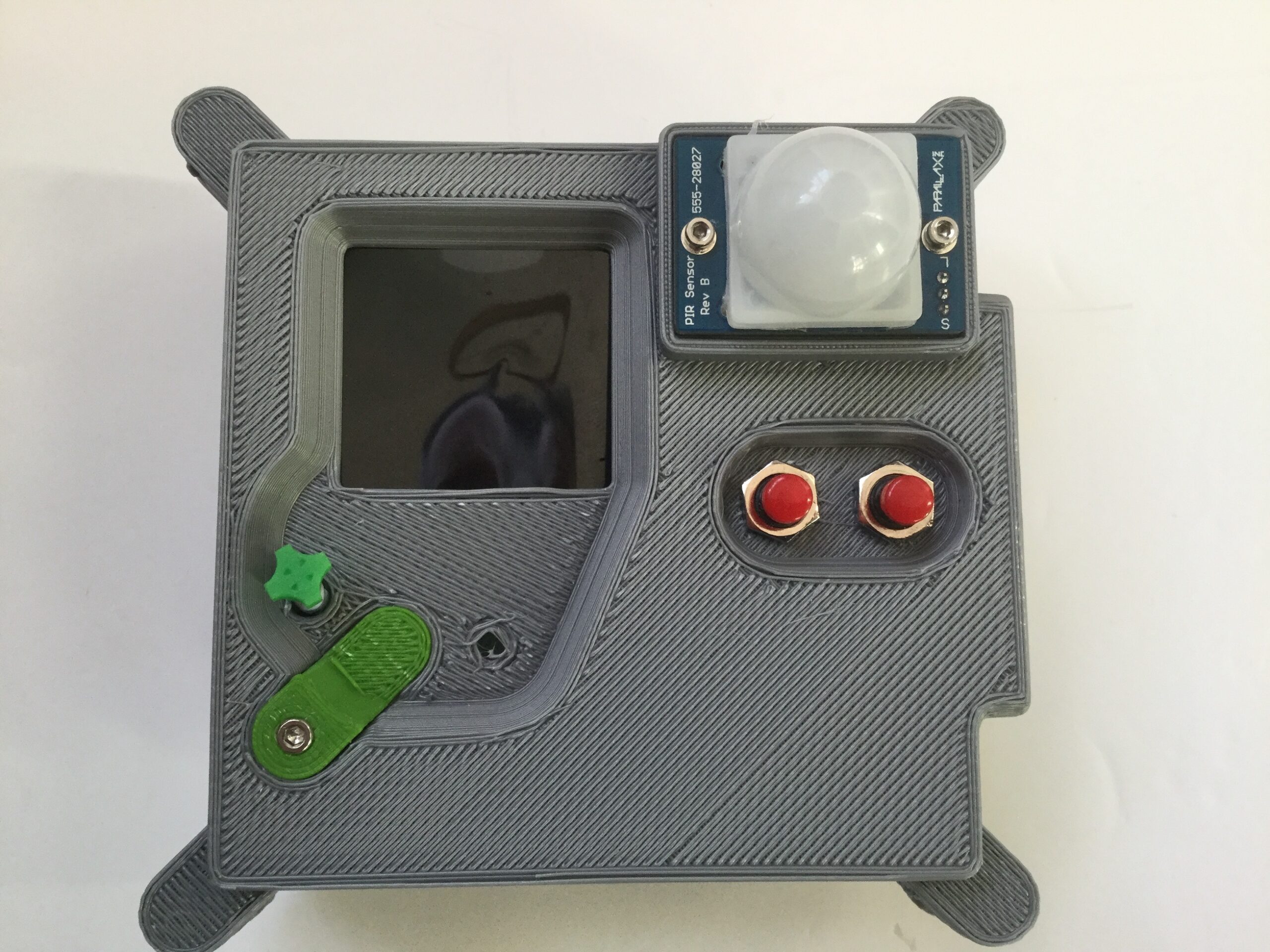 A 3D-printed Astro Pi unit replica.