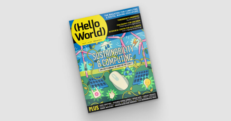 Cover of issue 19 of Hello World magazine.