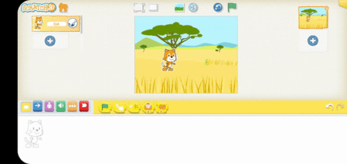 ScratchJr programming interface.