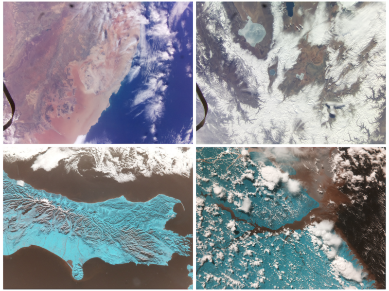 The Earth’s surface from the perspective of the International Space Station.