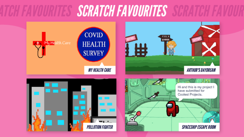 Coolest Projects 2023 Scratch favourites.