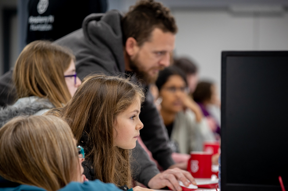 Learners at a CoderDojo coding club.