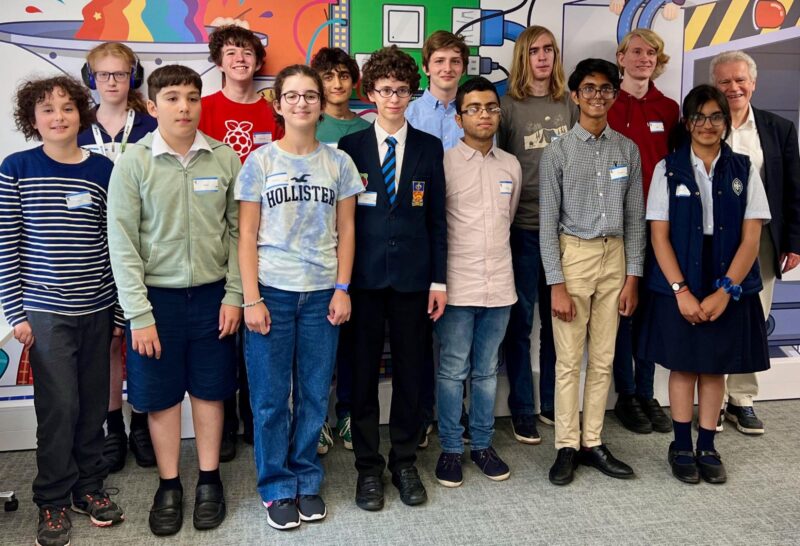 A group of young people posing for a photo.