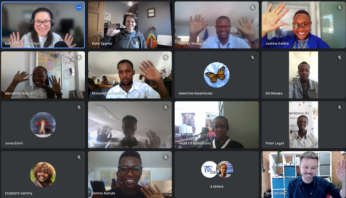 Participants on a video call.