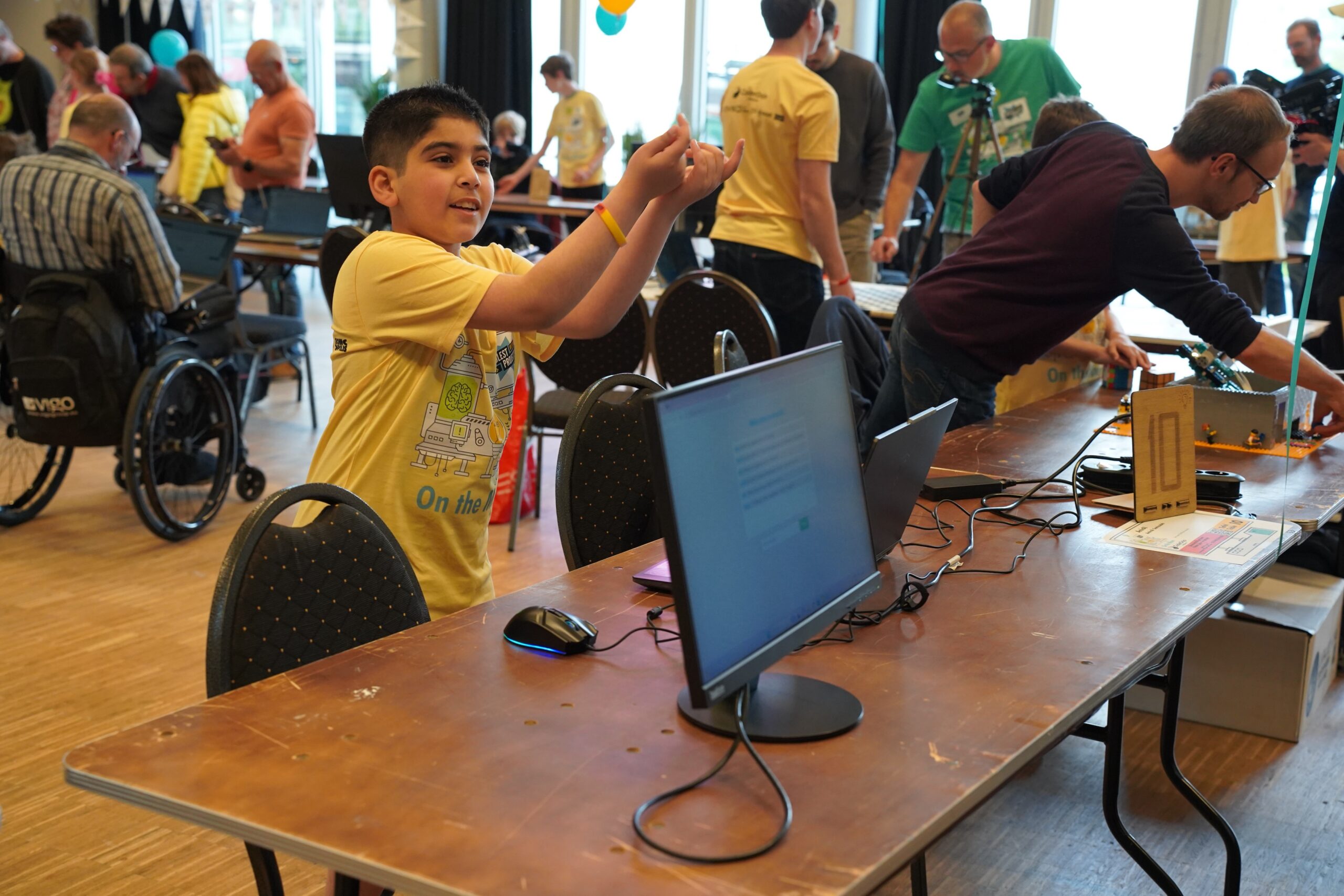 Rune enjoying themselves during the event.