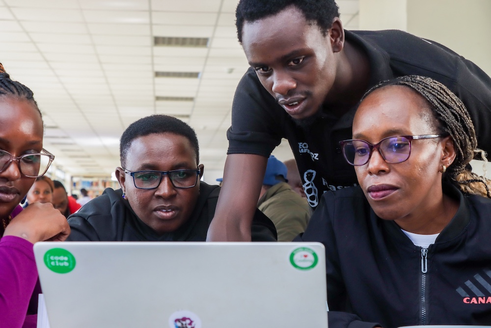 Educators participate in a teacher training in Kenya.