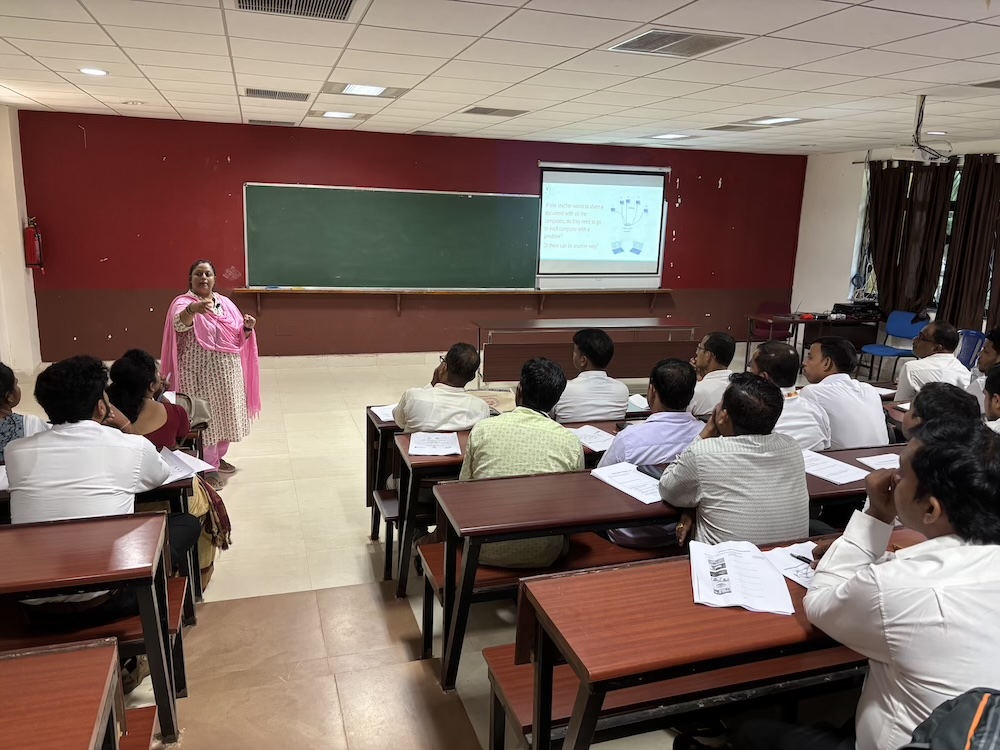 Teachers at a teacher training in Odisha.