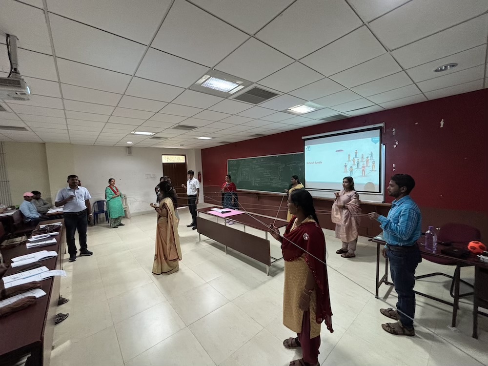 Teachers at a teacher training in Odisha.