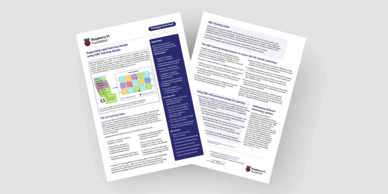 Copy of the ABC learning design Pedagogy Quick Read