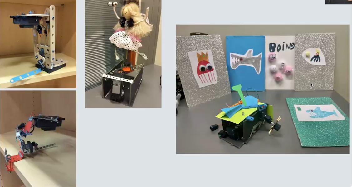 Examples of students’ robot creations.