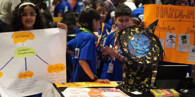Young creators at Coolest Projects India.