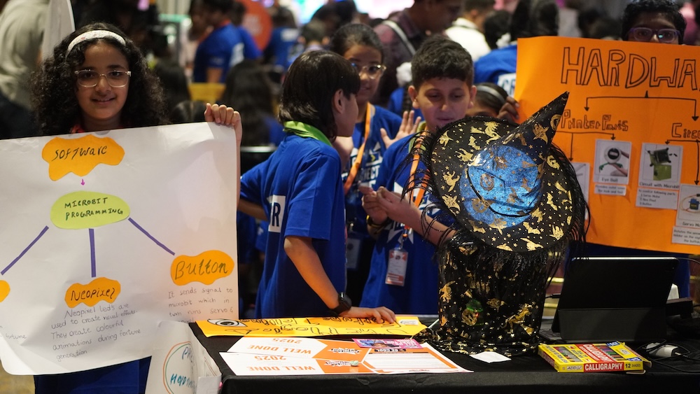 Young creators at Coolest Projects India.