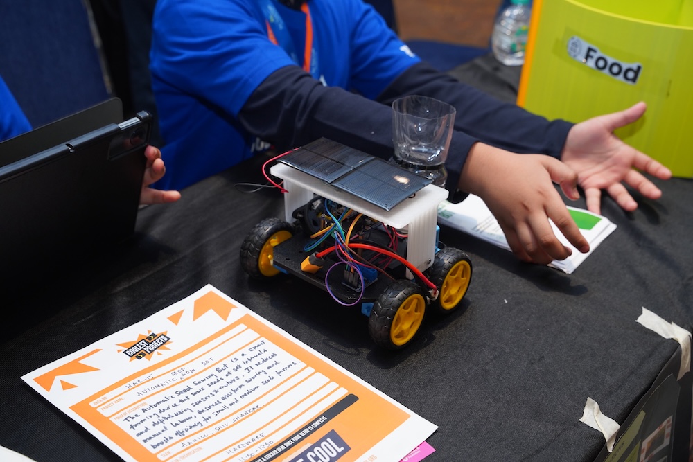 Young creators at Coolest Projects India.