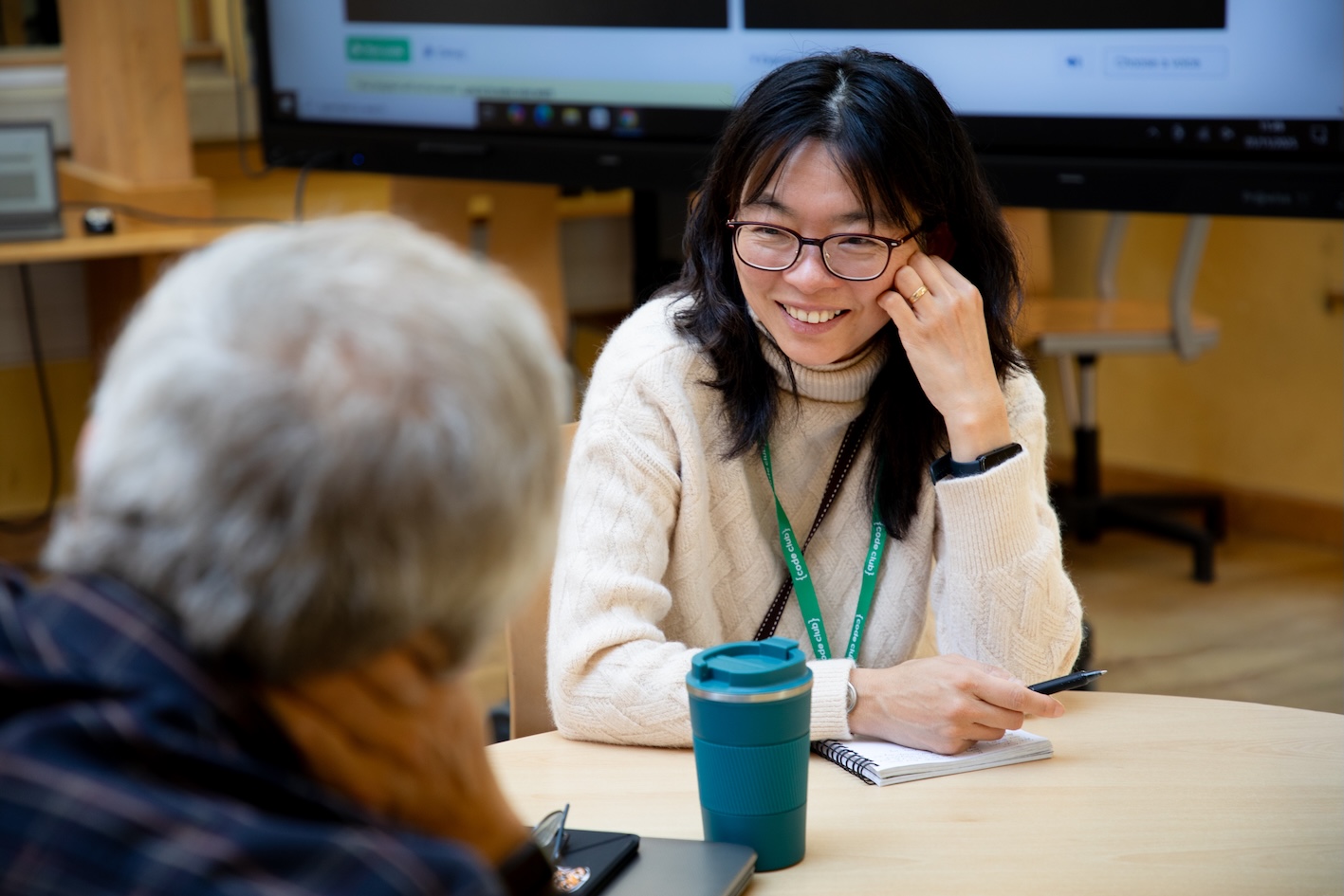 Educators sharing ideas during a workshop