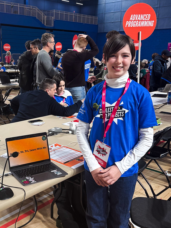 Young learner at Coolest Projects Ireland