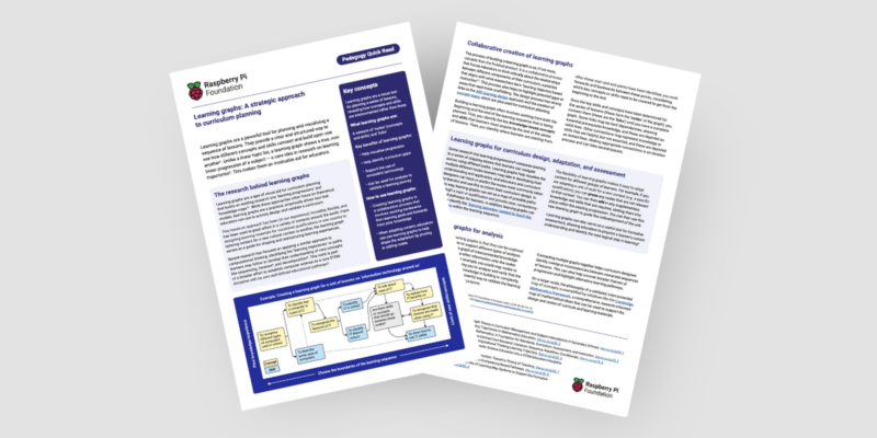 Image displaying the Learning Graphs Pedagogy Quick Read