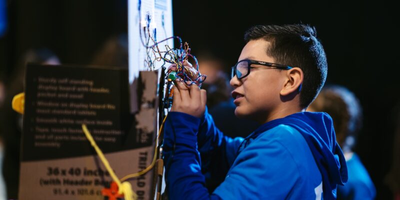 Young learner at Coolest Projects