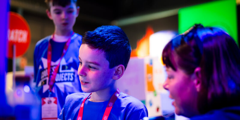 Young people at Coolest Projects event.