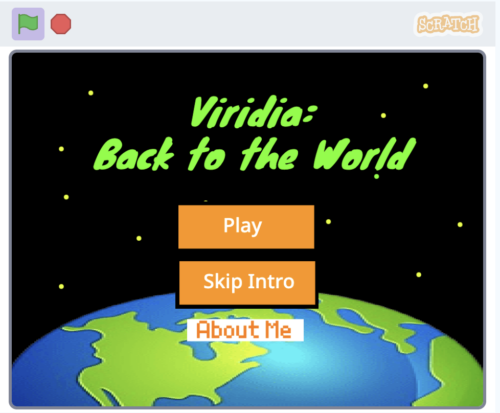 A screenshot of a young person's Scratch project showcased at Coolest Projects.
