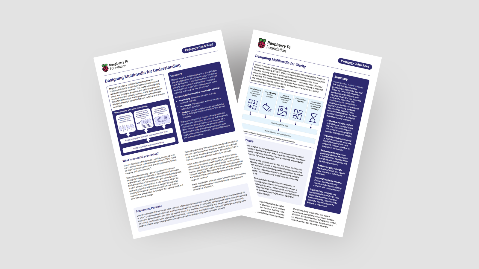 A snapshot of our pedagogy quick read.