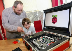 Raspberry Pi and something much bigger Raspberry Pi and something much bigger