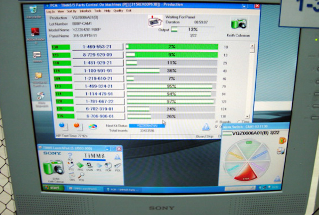 Sony material control