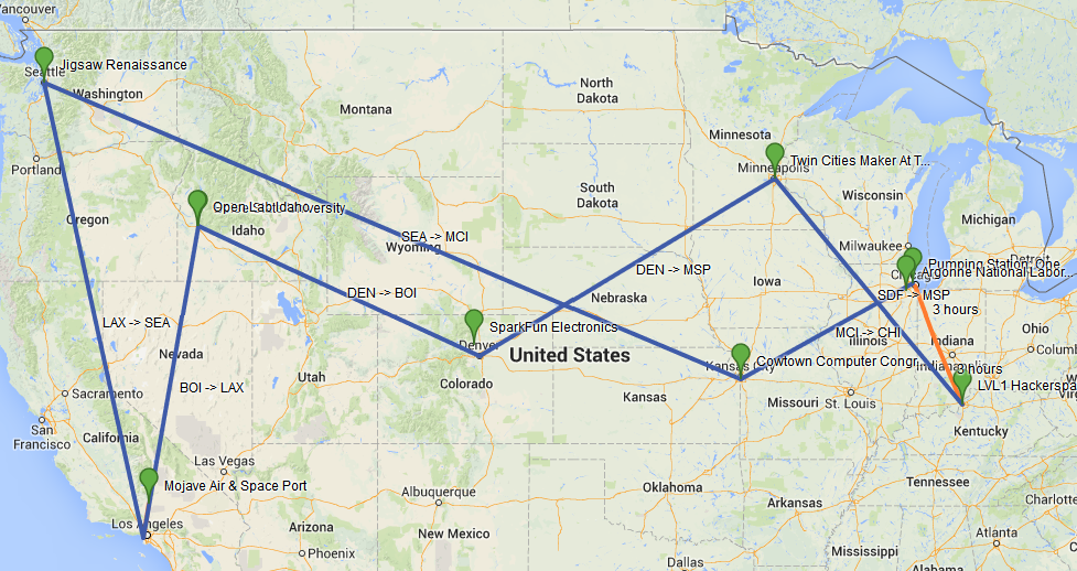 robs itinerary us 2013