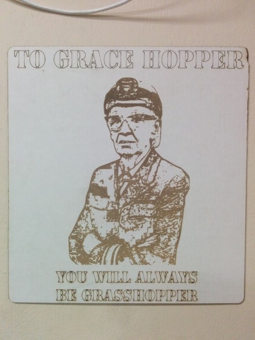 To Grace Hopper, you will always be grasshopper