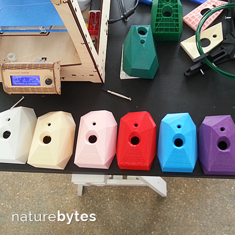 A colourful collection of camera trap enclosures