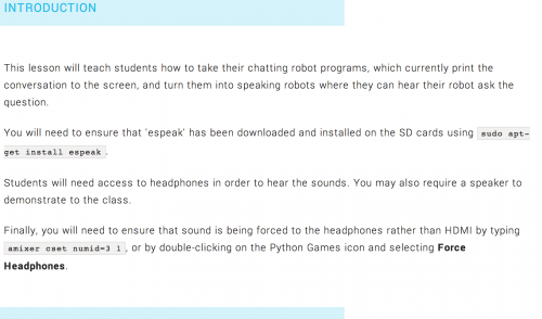 Turing Test lesson plan