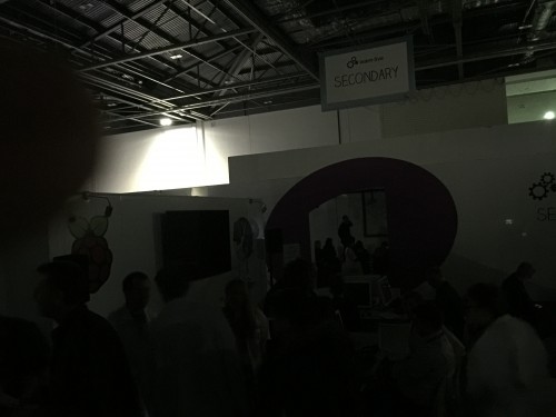 Stunned silence then cheering: a blackout at Bett. (Nothing to do with us, honest.)