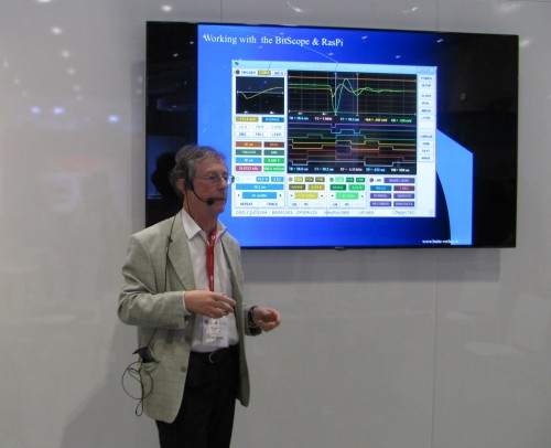 Karl-Ludwig Butte from BUTTE Verlag puts the BitScope Micro through it's paces