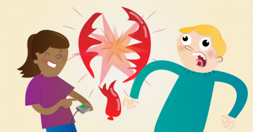baloon popping cartoon