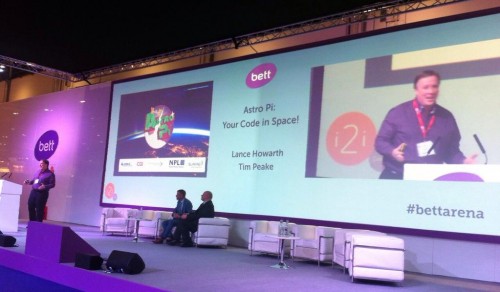 Lance Howarth and Astro Pi on Bett Arena 