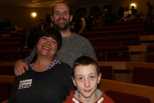 Philip (small) with me and Eben (large) at the last Raspberry Jam