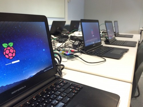 PiNet classroom with lapdocks