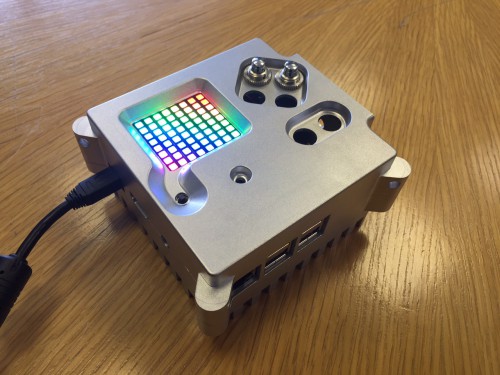 An Astro Pi unit in its flight case