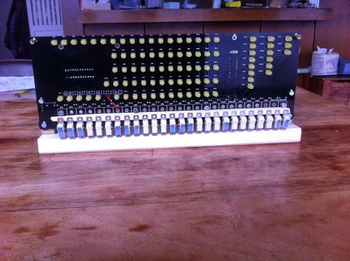 Front panel from behind
