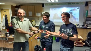 The winners with their Raspberry PI Selfie-stick