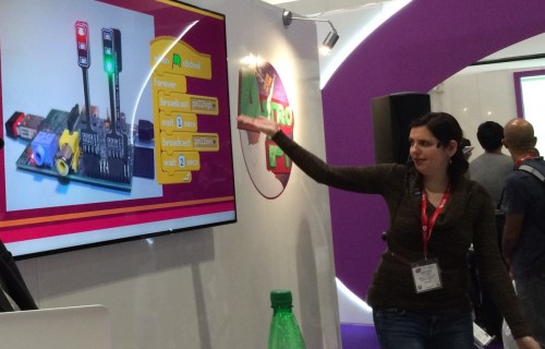 Cat Lamin talks about using Scratch with the Raspberry Pi GPIO at Bett 2016