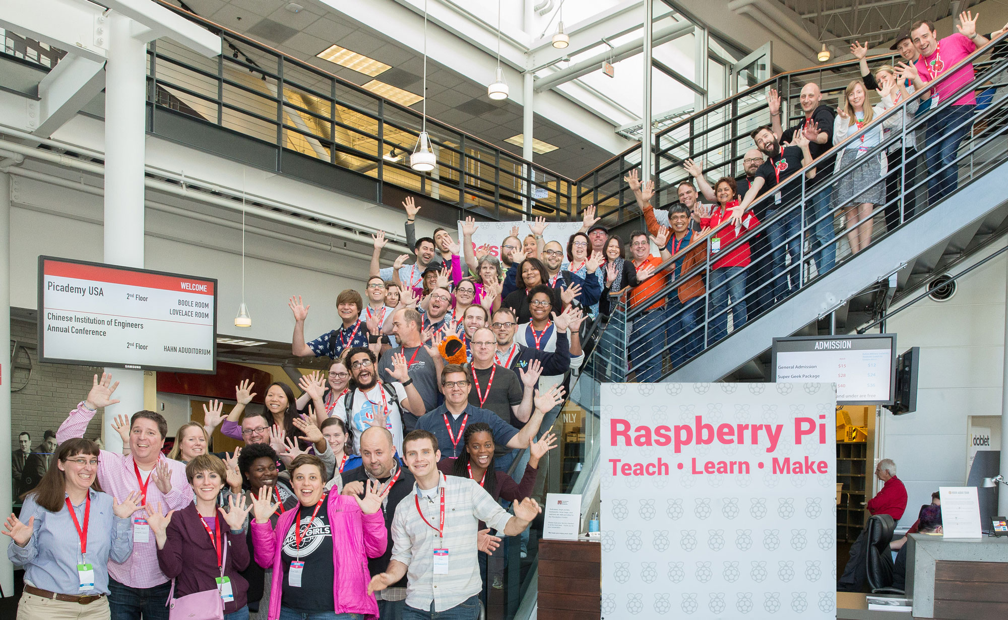 The first Picademy USA Cohort! © Douglas Fairbairn Photography / Courtesy of the Computer History Museum